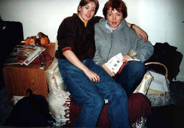 Dana and Thavey at the old house