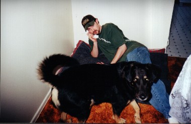 Doug and the late Shep (R.I.P.)