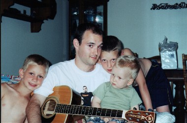 David, Doug, Joel, and Jason (at Uncle Jim's)